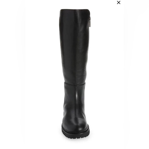 AQUATALIA Mattie Water Resistant Black Leather/Suede Tall Boot - Picture 3 of 8